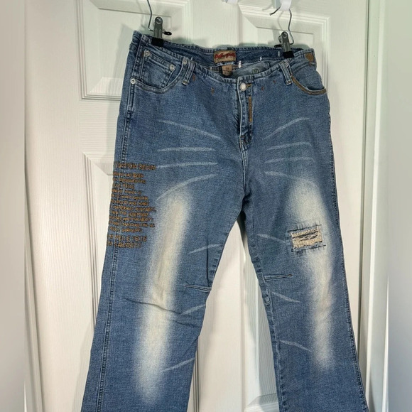 Vintage Limited Edition Pelle Pelle Womens Y2K Denim Jeans Low Rise Size 31 - Picture 2 of 10